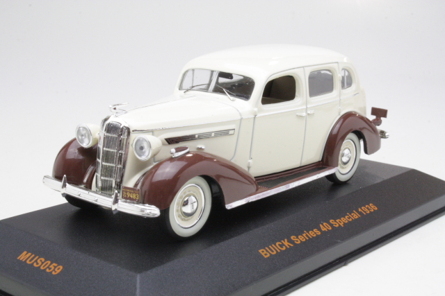 Buick series 40 Special 1936, beige/ruskea - Sulje napsauttamalla kuva