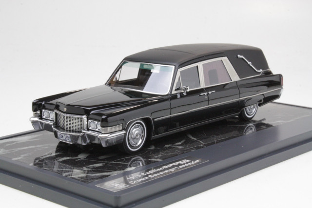 Cadillac Superior Begrafenis Hearse 1970, musta