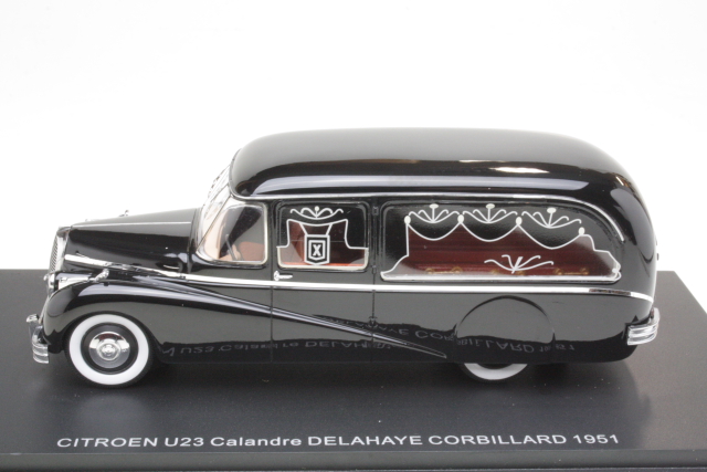 Citroen U23 Calandre Delahaye Corbillard 1951, musta