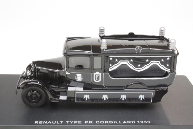 Renault Type PR Corbillard Truck Hearse 1933, musta - Sulje napsauttamalla kuva