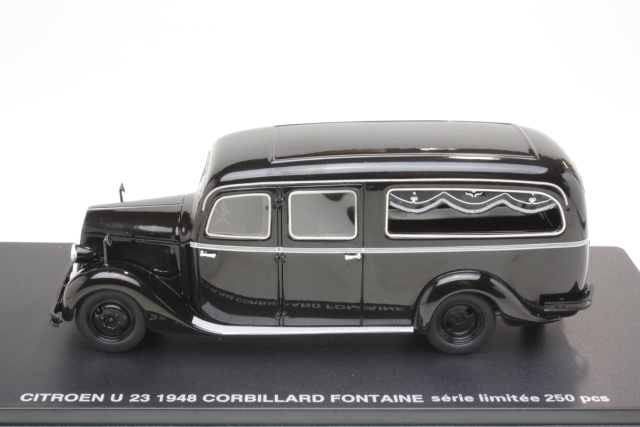 Citroen U23 Corbillard Fontaine Hearse 1948, musta