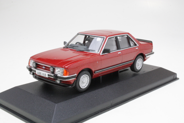 Ford Granada Mk2 2.8i Ghia, punainen - Sulje napsauttamalla kuva