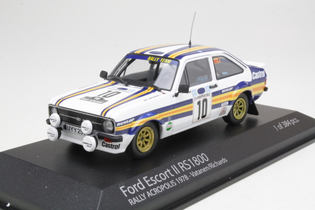 Ford Escort Mk2 RS1800, 1st. Acropolis 1980, A.Vatanen, no.10