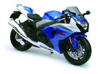 Suzuki GSX R1000, sininen - Sulje napsauttamalla kuva