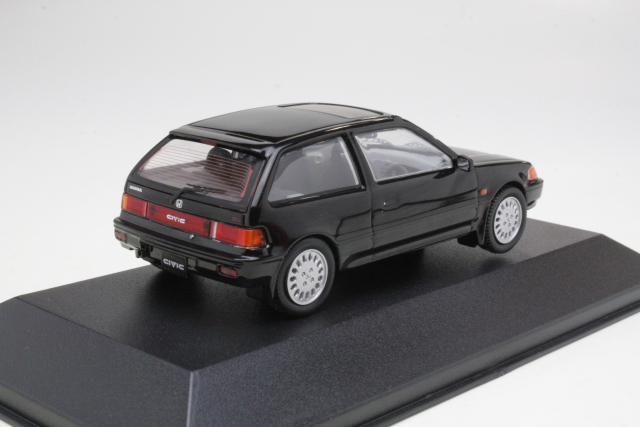 Honda Civic 1987, musta - Sulje napsauttamalla kuva