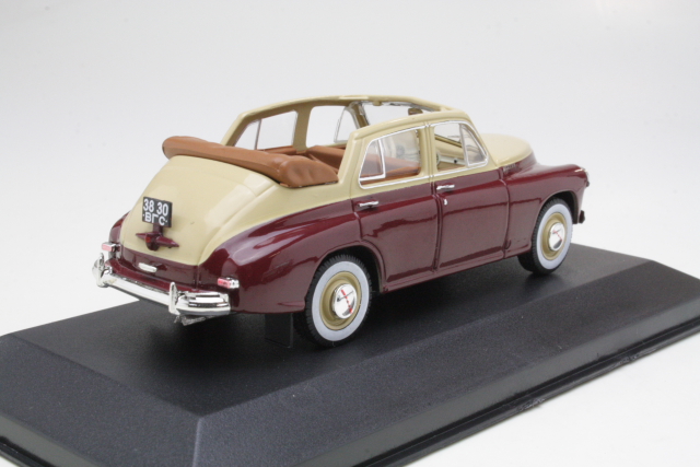 GAZ M20 Pobieda Convertible 1950, beige/red