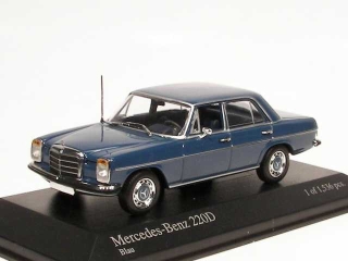 Mercedes 220D (w115) 1968, sininen - Sulje napsauttamalla kuva