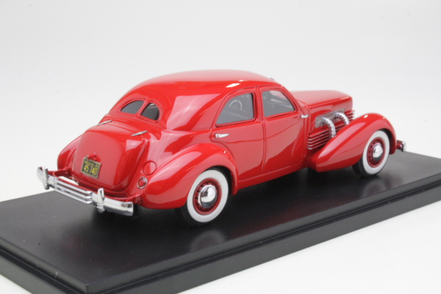 Cord 812 Supercharged Sedan 1937, red