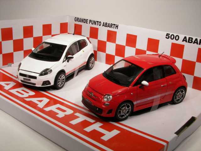 Fiat Abarth Gift Set (Grande Punto + 500), valkoinen ja punainen