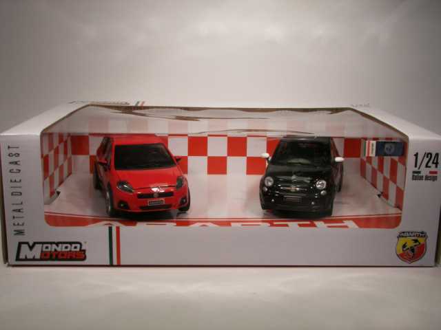 Fiat Abarth Gift Set (Grande Punto + 500) punainen ja musta