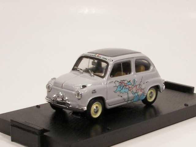 Fiat 600 1a. serie, Calcutta-Roma 1955, 13260km / 11vrk
