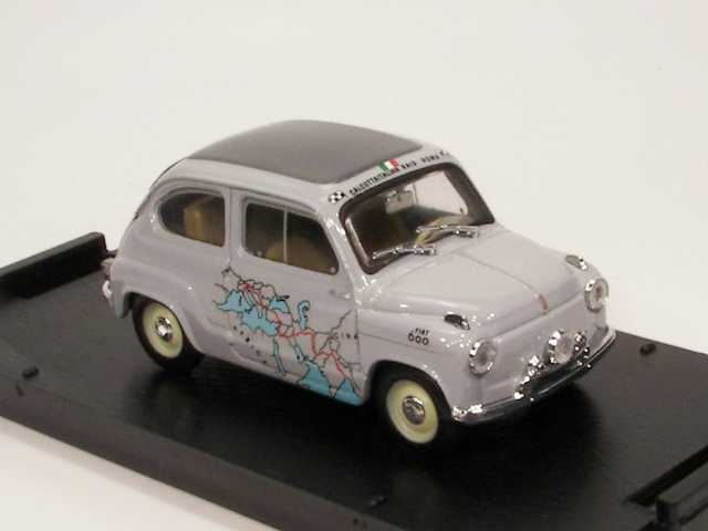 Fiat 600 1a. serie, Calcutta-Roma 1955, 13260km / 11vrk