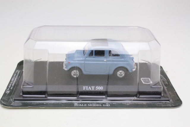 Fiat 500, light blue