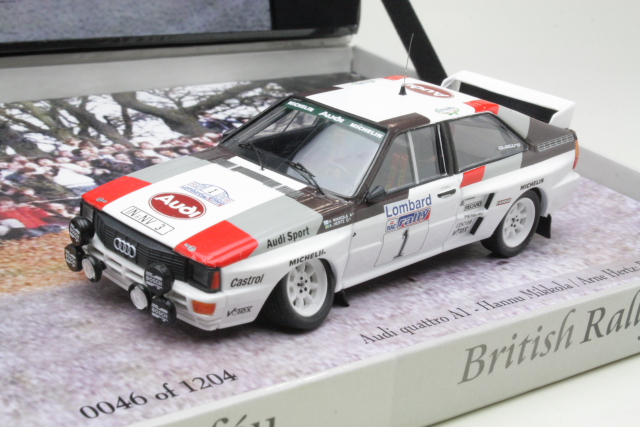 Audi Quattro, RAC 1983, H.Mikkola, no.1