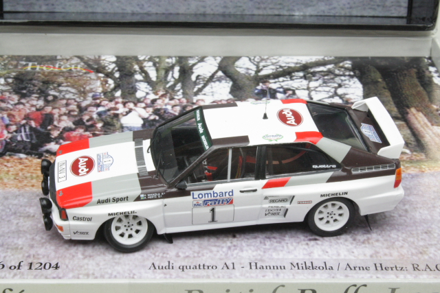 Audi Quattro, RAC 1983, H.Mikkola, no.1 - Sulje napsauttamalla kuva