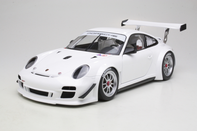 Porsche 911 (997) GT3 R 2010, valkoinen "Plain Body Version" - Sulje napsauttamalla kuva