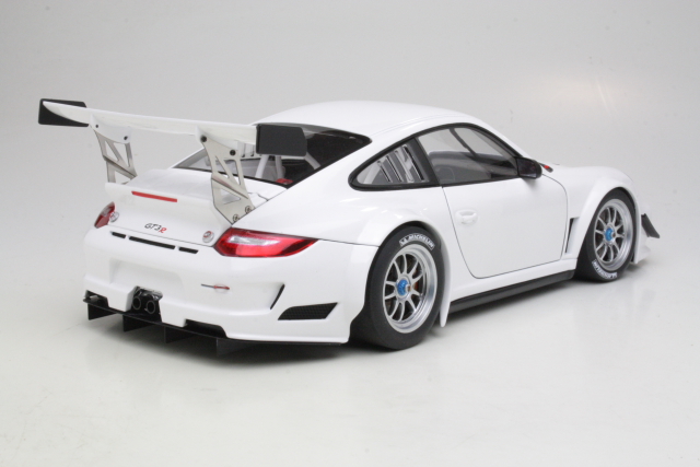 Porsche 911 (997) GT3 R 2010, valkoinen "Plain Body Version" - Sulje napsauttamalla kuva