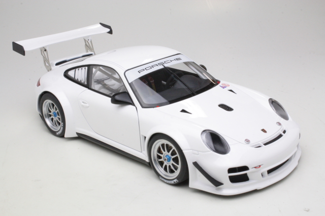 Porsche 911 (997) GT3 R 2010, valkoinen "Plain Body Version" - Sulje napsauttamalla kuva