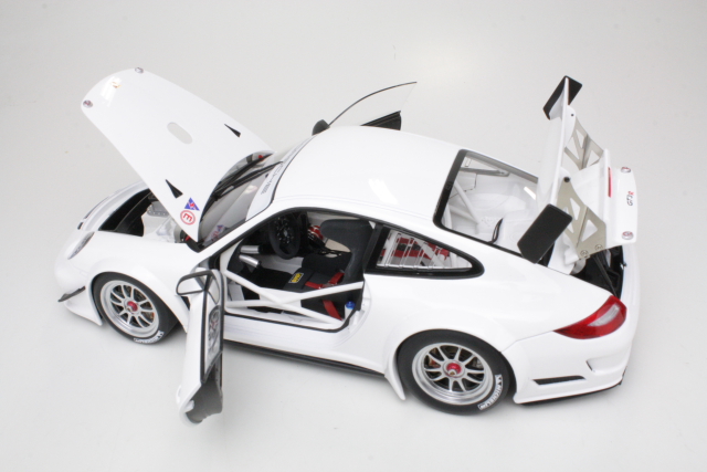 Porsche 911 (997) GT3 R 2010, white "Plain Body Version" - Click Image to Close