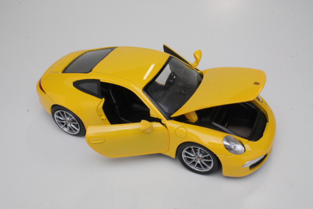 Porsche 911 Carrera 4 2013, keltainen - Sulje napsauttamalla kuva