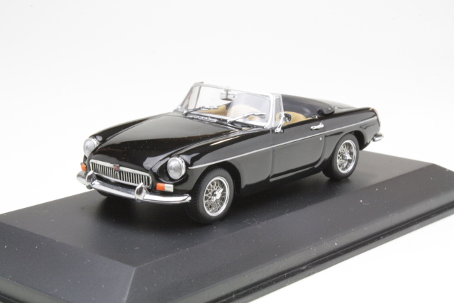 MG B Cabriolet 1962, musta