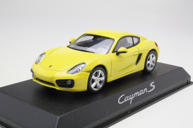 Porsche Cayman S, yellow