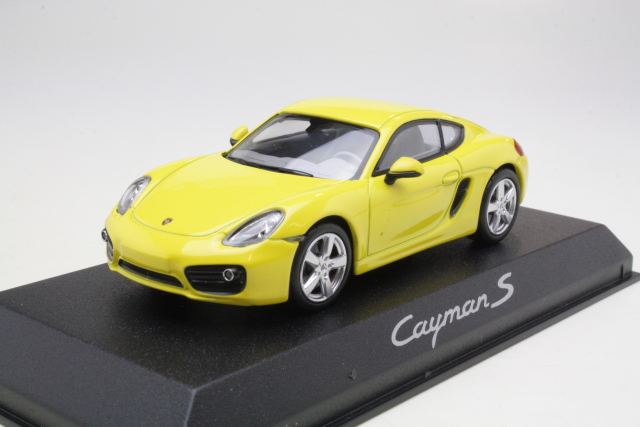 Porsche Cayman S, keltainen - Sulje napsauttamalla kuva