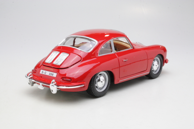 Porsche 356 B Coupe 1961, punainen - Sulje napsauttamalla kuva