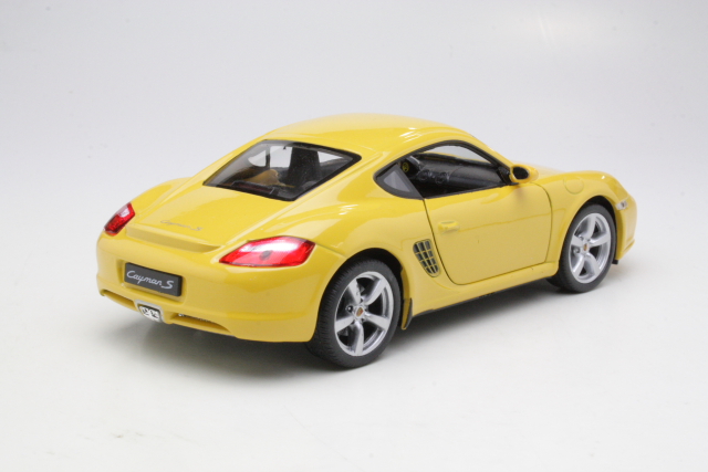Porsche Cayman S, keltainen - Sulje napsauttamalla kuva