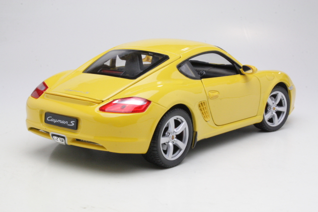 Porsche Cayman S 2006, keltainen - Sulje napsauttamalla kuva