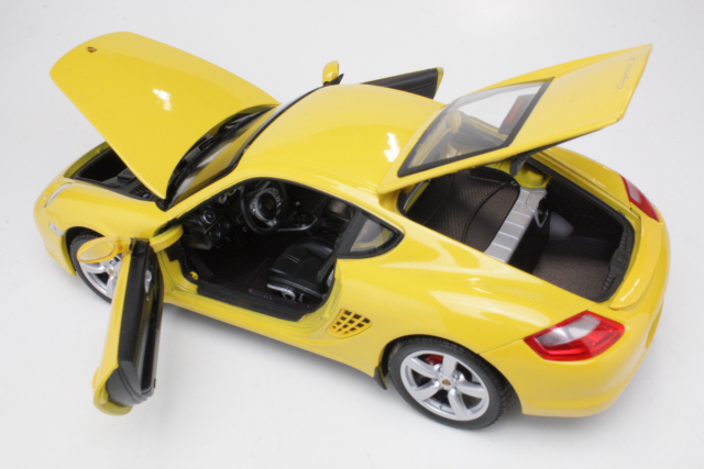 Porsche Cayman S 2006, keltainen - Sulje napsauttamalla kuva