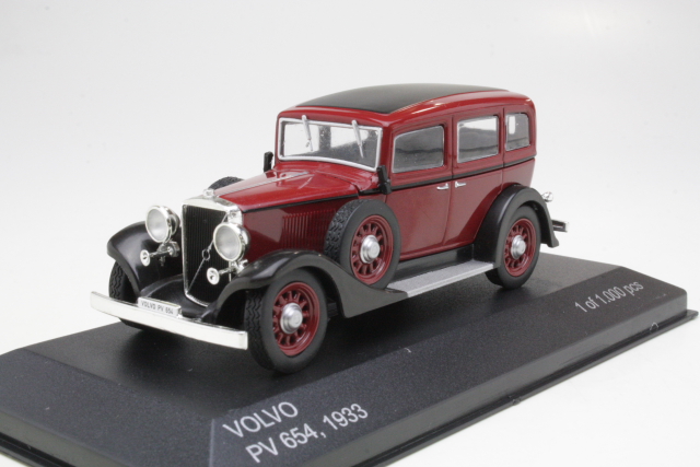 Volvo PV654 1933, punainen/musta - Sulje napsauttamalla kuva