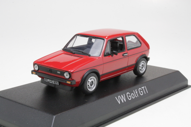 VW Golf 1 GTi 1976, punainen - Sulje napsauttamalla kuva