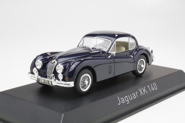 Jaguar XK140 Coupe 1957, tummansininen - Sulje napsauttamalla kuva