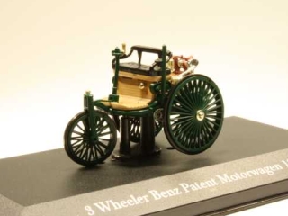 Mercedes, 3 Wheeler Benz, Patent motorwagen 1886 - Sulje napsauttamalla kuva