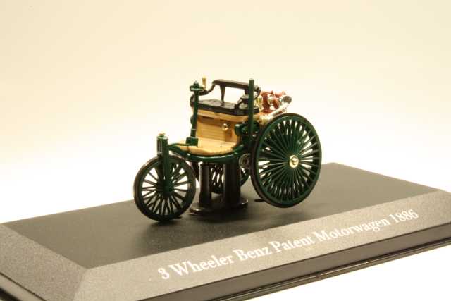 Mercedes, 3 Wheeler Benz, Patent motorwagen 1886 - Sulje napsauttamalla kuva