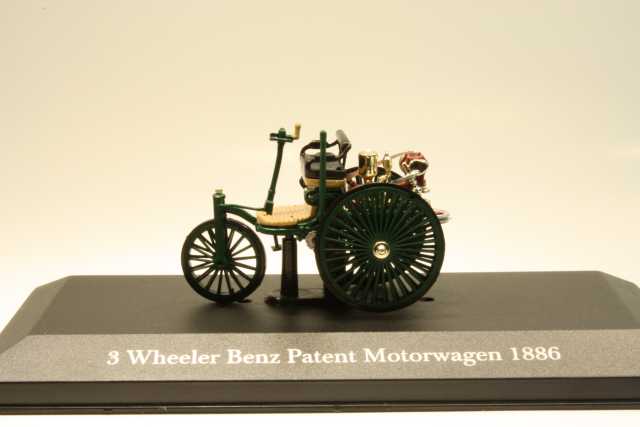 Mercedes, 3 Wheeler Benz, Patent motorwagen 1886 - Sulje napsauttamalla kuva