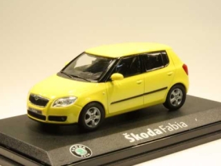 Skoda Fabia II 2007, yellow