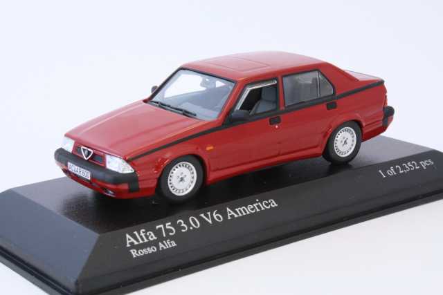 Alfa Romeo 75 3.0 V6 America 1987, punainen
