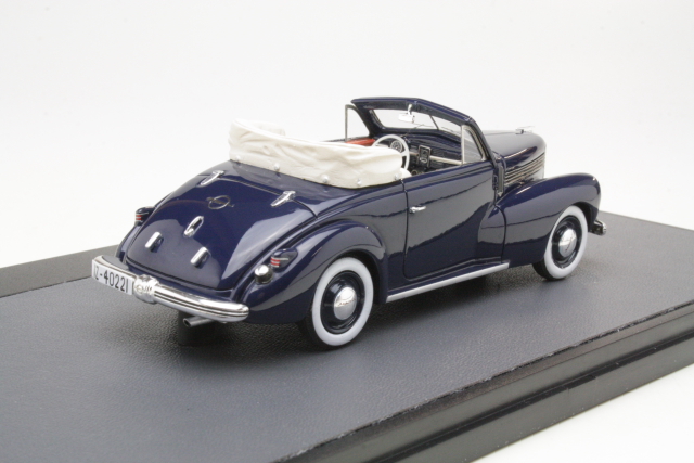 Opel Kapitan Hebmuller Convertible 1940, tummansininen