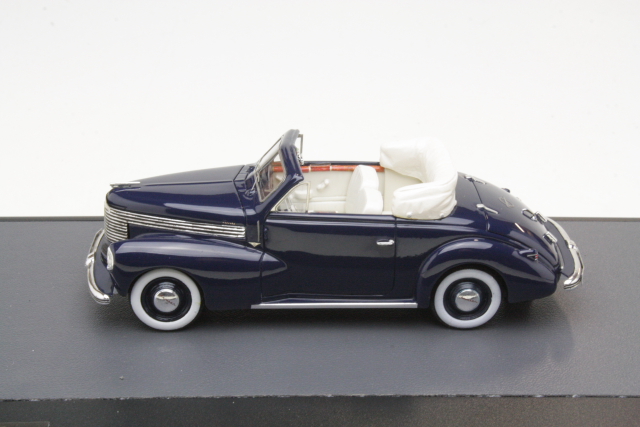 Opel Kapitan Hebmuller Convertible 1940, tummansininen - Sulje napsauttamalla kuva