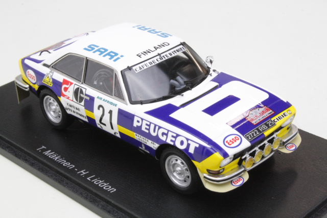 Peugeot 504, 1st. Ivory Coast 1976, T.Makinen, no.21 - Sulje napsauttamalla kuva