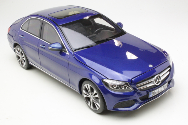 Mercedes C-Class 2014, sininen - Sulje napsauttamalla kuva