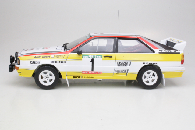 Audi Quattro A2, Portugal 1984, H.Mikkola, no.1 - Sulje napsauttamalla kuva