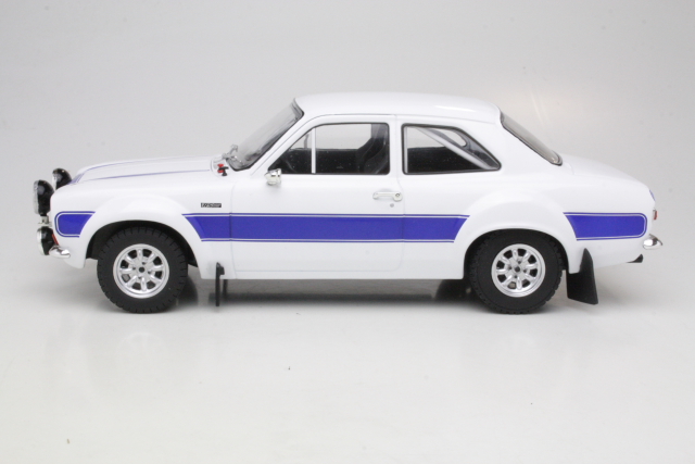 Ford Escort Mk1 RS2000 1974, valkoinen/sininen - Sulje napsauttamalla kuva