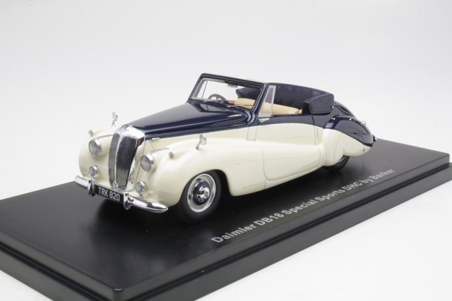 Daimler DB18 Special sports DHC by Barker 1952, beige/sininen - Sulje napsauttamalla kuva