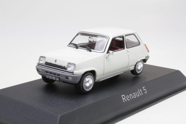 Renault 5 TL 1976, valkoinen - Sulje napsauttamalla kuva