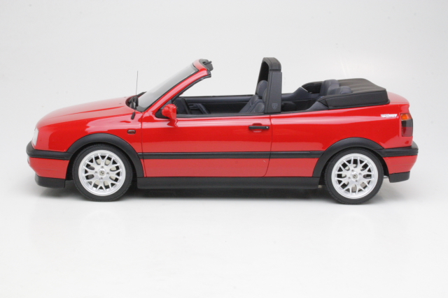 VW Golf 3 Cabriolet Sport Edition, punainen - Sulje napsauttamalla kuva