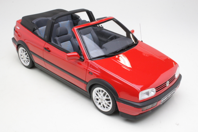 VW Golf 3 Cabriolet Sport Edition, red