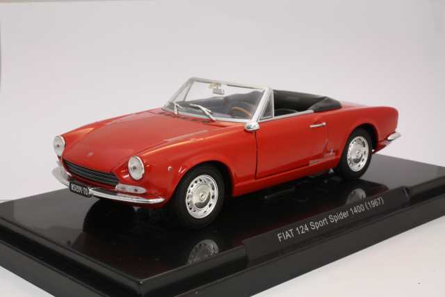 Fiat 124 Spider 1400 1967, punainen